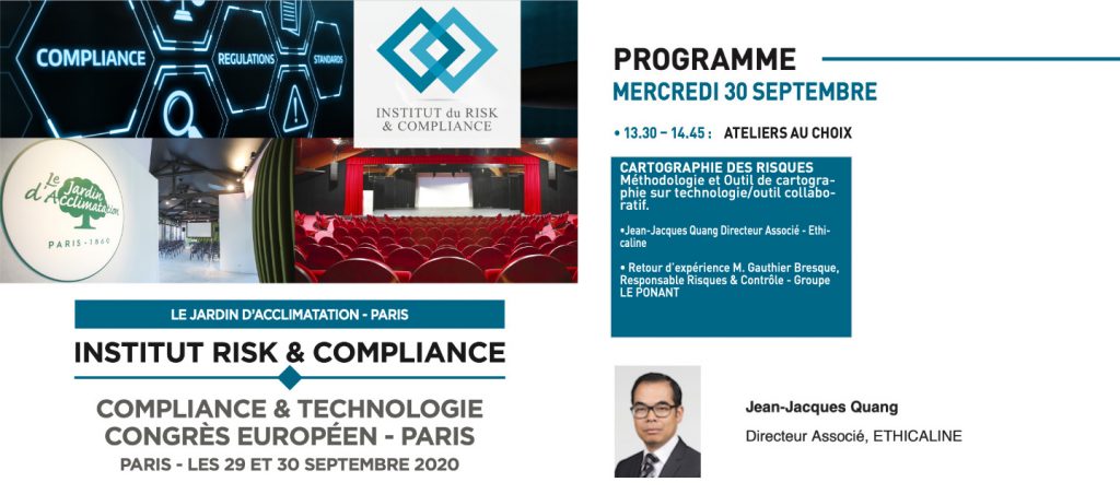 Congrès IRC – 30 septembre 2020 – Présentation Ethicaline – Module ERM