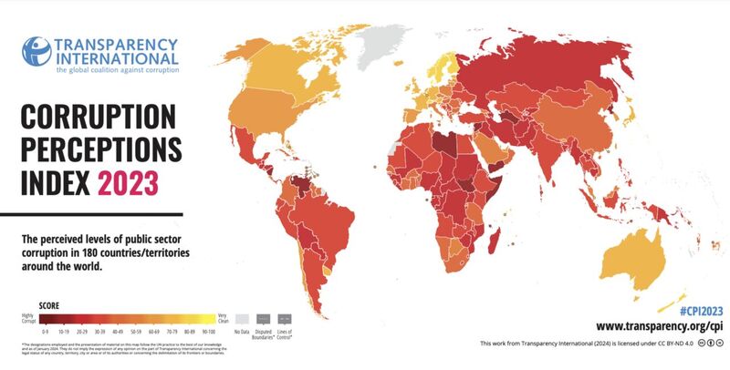Corruption Index 2023 – Transparency International